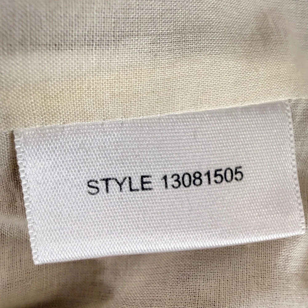 Tory Burch Crop Jacket Women 4 Pre-Owned Gold Damask Metallic Linen Blend Blazer